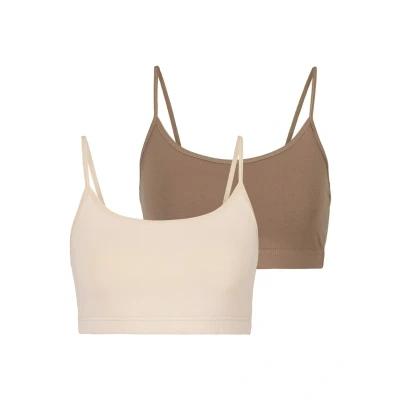 Abbildung von Lascana 2 PACK Bustier Champagner nougat, Damen, Größe: 32/34, nougat