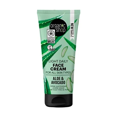 Abbildung von Organic Shop Light Daily Face Cream für alle Hauttypen Avocado und Aloe (50 ml)