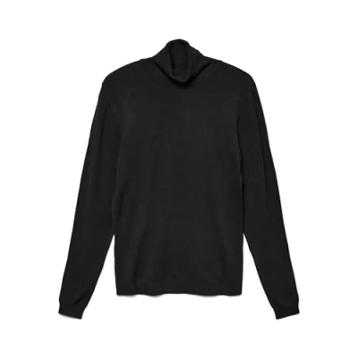 Abbildung von Vero Moda Vmglory Rollneck Strickpullover, Damen, Größe: XL, Black