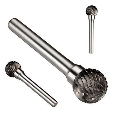 Abbildung von sourcing map Doppelschnitt Wolframkarbid Rotary File 9/16&quot;Kopf 6mm Schaft Kugel geformt de