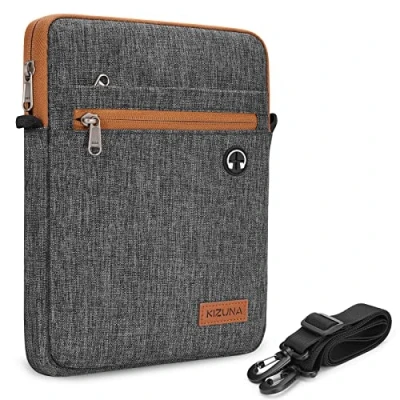 Abbildung von KIZUNA Tablet Tasche 10 Zoll Für 11&quot; iPad Pro M2 &amp; M1/10.9&quot; A14/10.9&quot; Air 5 2022/10,9&quot;&amp; 10,2&quot; 9 Gen/9.7&quot; 10.5&quot; Pro/10.5&quot; Surface Go 3/Samsung/Lenovo,Laptop Hülle Sleeve,Braun