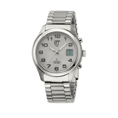 Abbildung von ETT Funkuhr »Basic Zugband, EGS 11335 62M«, Armbanduhr, Herrenuhr, Solar, Datum, Flexband, Zugband