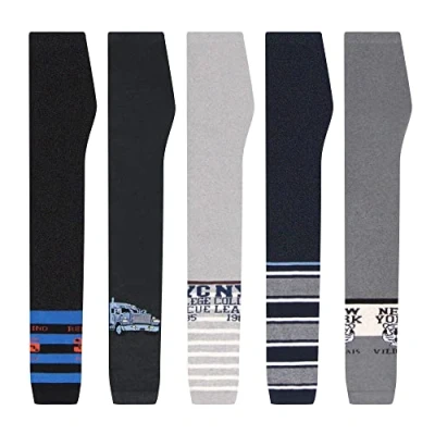 Abbildung von L&amp;K II 5er Pack Thermounterwäsche Kinder Jungen Leggings Hosen Pants Herbst Frühling Baumwolle Knöchellang 2752 146 152