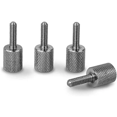 Abbildung von Precisiongeek Rostfreiem Edelstahl Rändelschrauben M3.5 x 12mm (4 Stück) Sechskantschlüssel