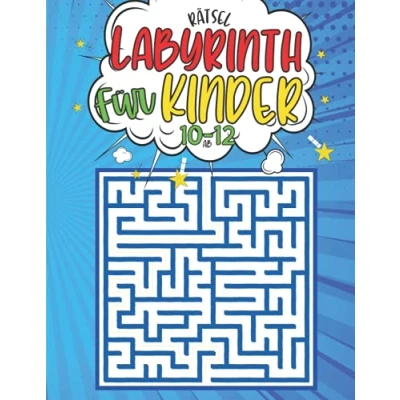 Abbildung von Labyrinth rätsel für Kinder ab 10 12: 100 3 ebenen mit Lösungen Aktivitätsbuch rätselhefte 12 jahren ... Geschenkidee fur Mädchen und Jungen