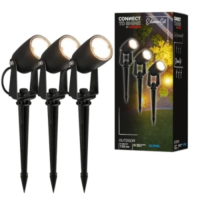 Abbildung von LED Erdspießspot 3928035 12 V 3x Erweiterung schwarz Ø 4 cm