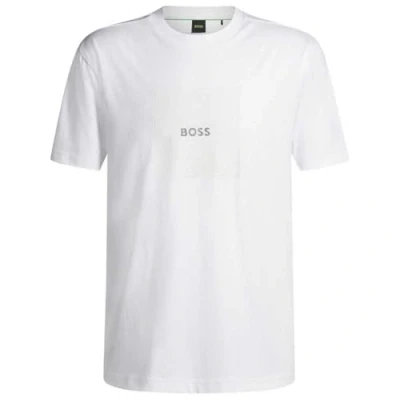 Abbildung von BOSS TEE LOGO Tshirt print, Herren, Größe: Large, White