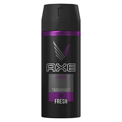 Abbildung von Axe Excite Deodorant für Herren, den ganzen Tag, gegen schlechte Gerüche, Spray 150 ml