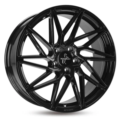Abbildung von KESKIN 5 loch 18Zoll 112mm Alufelge KT20 FUTURE hyper silber schwarz Horn poliert KT208018511245BP Felge