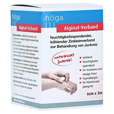 Abbildung von Alginat verband 6 cmx3 m kühlender Zinkleimverband