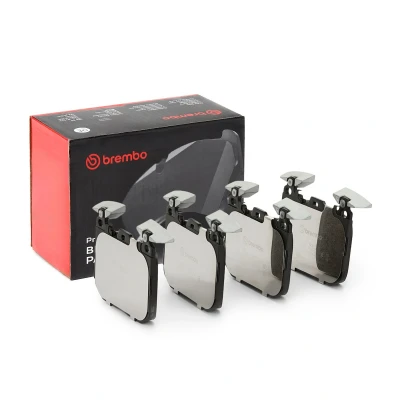 Abbildung von BREMBO P 06 098 Bremsbelagsatz für Verschleißwarnanzeiger vorbereitet ohne Zubehör, mit Ausgleichsgewichten BMW: X1, X2, 1 Hatchback, MINI: Hatchback