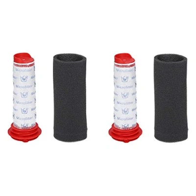 Abbildung von McFilter 2x Filterset geeignet für Bosch Staubsauger Athlet 25.2v, Zoo&#039;o BCH6ZOOO Pro Animal BCH6L2560, BCH6L2561 Ersatz Zentralfilter 00754176 + Filterschaum 00754175, waschbar