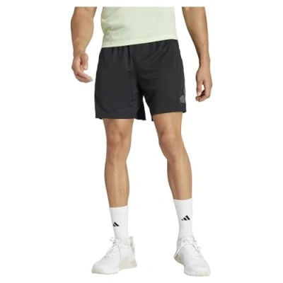 Abbildung von adidas Performance Train Essentials Seasonal LOGO kurze Sporthose, Herren, Größe: Lx7&quot;, Black