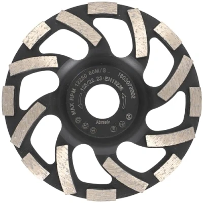 Abbildung von PRODIAMANT Diamant Schleiftopf 125 mm x 22,2 Turbo ST91 Diamantschleifscheibe Asphalt Estrich Profiqualität