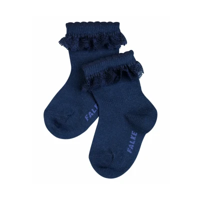 Abbildung von Falke BABY Romantic LACE WITH Socken für Kinder, Größe: 80/92, Marine