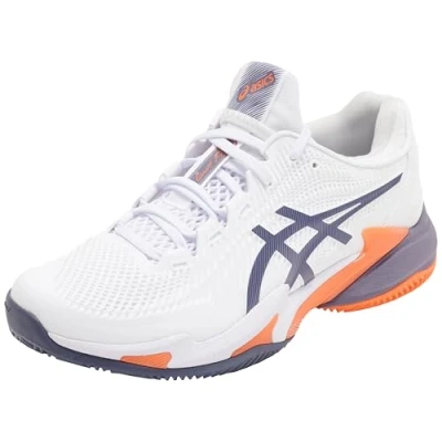Abbildung von Asics Court FF 3 CLAY Tennisschuh für Sandplätze, Herren, Größe: 42, White/greyish purple Textil/synthetik