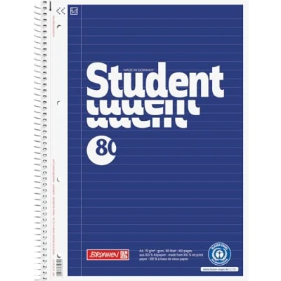 Abbildung von Brunnen 106783101 Notizblock / Collegeblock liniert A4 Student (80 Blatt, Recycling, blauer Engel)