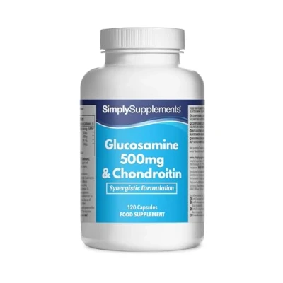 Abbildung von Glucosamin 500mg &amp; Chondroitin 120 kapseln Versorgung für 40 Tage SimplySupplements