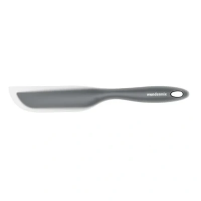 Abbildung von Wundermix WunderSpatel® Biegsamer Spatel Spachtel ideal für Thermomix &amp; Monsieur Cuisine Als Schaber zum Entleeren des Mixtopfs Farbe: Grau