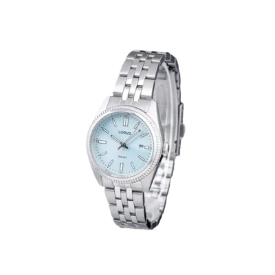 Abbildung von LORUS Damen Analog Quarz Uhr mit Edelstahl Armband RJ275BX9