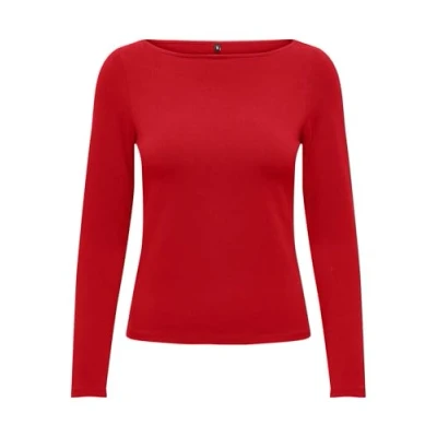 Abbildung von ONLY Onllive LOVE Langarmshirt, Damen, Größe: XL, High risk red