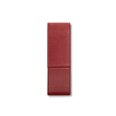 Abbildung von Lamy A315 Lederwaren Hochwertiges Nappaleder Etui 859 in der Farbe Rot Für zwei Schreibgeräte