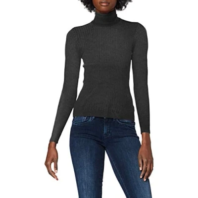 Abbildung von ONLY Onlkarol ROLL NECK Strickpullover, Damen, Größe: XL, Dark grey melange