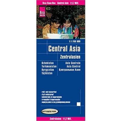 Abbildung von Reise Know How Landkarte Zentralasien / Central Asia (1:1.700.000) : Usbekistan, Kirgisistan, Turkmenistan und Tadschikistan: reiß wasserfest (world mapping project)