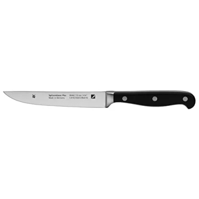 Abbildung von WMF Spitzenklasse Plus Steakmesser 22 cm, Made in Germany, Messer geschmiedet, Performance Cut, Spezialklingenstahl, Klinge 12 cm
