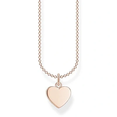 Abbildung von Thomas Sabo Damen Halskette Herz roségold 925 Sterlingsilber, 38 45 cm Länge