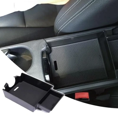 Abbildung von DIYUCAR Auto Zubehör Handschuh Armlehne Aufbewahrungsbox Tablett für Benz CLA W117 C117 GLA A Klasse A180 W176 X156