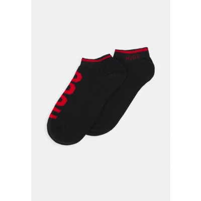 Abbildung von HUGO LOGO 2 PACK Socken, Damen, Größe: 35 38, Black