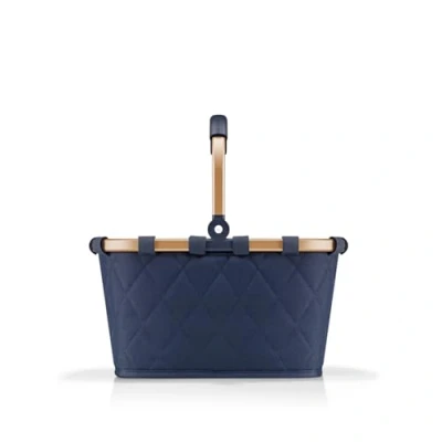 Abbildung von reisenthel carrybag XS frame rhombus midnight gold Stabiler Einkaufskorb mit praktischer Innentasche Elegantes und wasserabweisendes Design