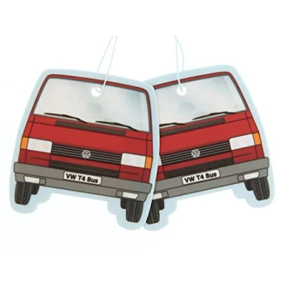 Abbildung von BRISA VW Collection Volkswagen Luft Erfrischer Duft Spender Baum im T4 Bus Motiv (Vanille/Rot/2ER Set)