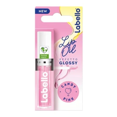 Abbildung von Labello Lip Oil Glossy Lippeneffekt, Candy Pink, 5,5 Milliliter