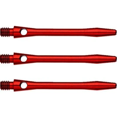 Abbildung von WINMAU Eloxierte mittel rot Pfeilstiele aus Aluminium 1 Satz pro Packung (insgesamt 3 Wellen)