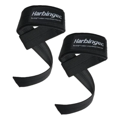 Abbildung von Harbinger &quot;Big Grip&quot; Non Slip Padded Lifting Strap Einheitsgröße, Schwarz