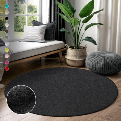 Abbildung von Sanat Hochflor Teppich »LOCA« rund 30 mm Höhe Wohnzimmer, Langflor, Shaggy, Schlafzimmer