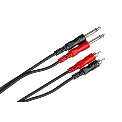 Abbildung von Hosa CPR 202, standard Audiokabel, Dual 1/4 Zoll TS auf RCA, 2m Länge