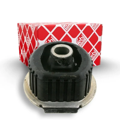 Abbildung von FEBI BILSTEIN 10155 Achslager Hinterachse links, rechts Gummi MERCEDES BENZ: W124 Saloon, Coupe, Estate