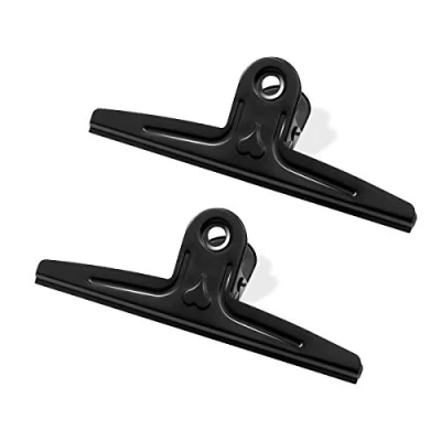 Abbildung von Coiideal Extra große Bullenclips Edelstahl, 2 Stcs 30 cm xxl Jumbo Black Metall Bindemittel Papierclip Klemmen für die Büroschule, Zeichnung (11 4/5 Zoll)
