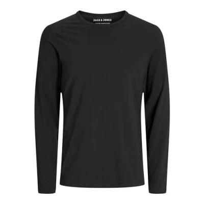 Abbildung von JACK &amp; JONES Herren Longsleeve JJEBasic O Neck Langarm Shirt 12059220 Black S