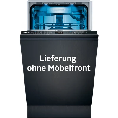 Abbildung von Siemens SR65ZX22ME, iQ500 Smarter Geschirrspüler Vollintegrierter, 45 cm breit, Besteckschublade, Edelstahl, Zeolith Trocknung, extra leise, aquaStop, varioSpeed Kurzprogramm, mit Innenbeleuchtung