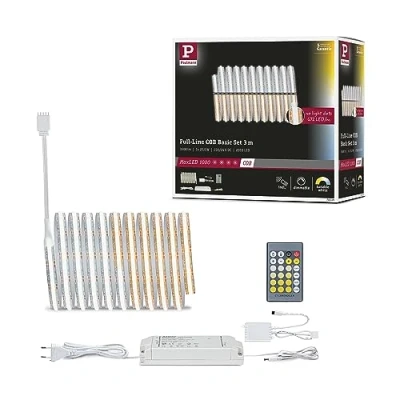 Abbildung von Paulmann 71115 MaxLED 1000 LED Strip Full Line COB 3m 25,5W 1200lm/m 672LEDs/m Tunable White 50VA Band erweiterbar, Tunablewhite