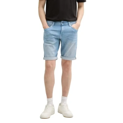 Abbildung von TOM Tailor JOSH Jeans Shorts, Herren, Größe: 40, Bleached blue denim