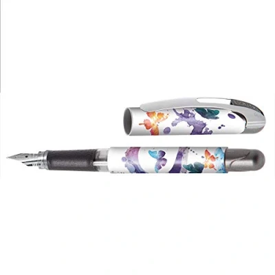 Abbildung von ONLINE Schulfüller für Mädchen Iridiumfeder M inkl Patrone blau Girls Edition Spring Vibes Gratis inkl.