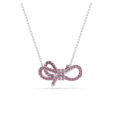 Abbildung von Swarovski Lifelong BOW Halskette, Damen, Größe: One Size, Pink