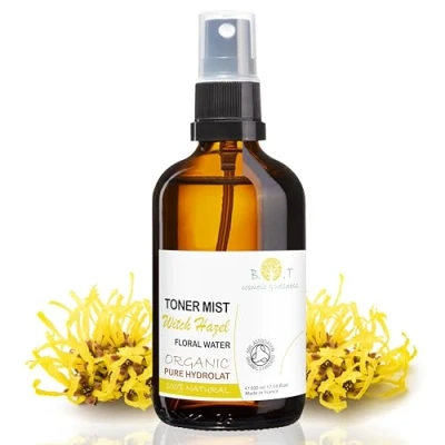 Abbildung von Bio Hamamelis Wasser Straffendes Gesichtstonikum 500 ml Witch Hazel Reiniger und Porenverkleinerer Fettige Empfindliche Haut Beseitigt Unreinheiten