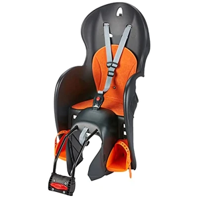 Abbildung von Prophete Fahrradkindersitz Kindersitz für die Sattelrohrmonage Kinder zwischen 9 und 22 kg grau orange