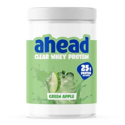 Abbildung von ahead IsoClear Whey Protein Green Apple 500g 25g Clear Pulver mit fruchtigem Geschmack Erfrischender